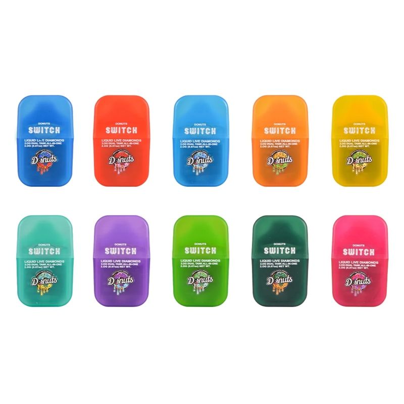 Donuts V4 Switch 2g Dual Tank Rechargeable Empty Disposable Vape